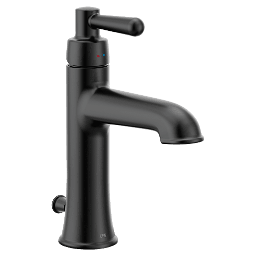 Moen 56910BL Ember Matte black one-handle low arc bathroom faucet