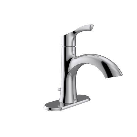 Moen 58910 Ash Chrome one-handle low arc bathroom faucet