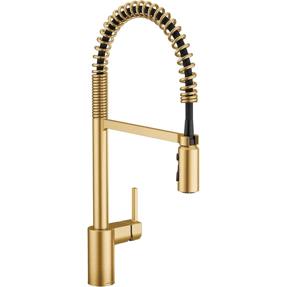 Moen 5923BG Align Brushed Gold One Handle Pulldown Kitchen Faucet
