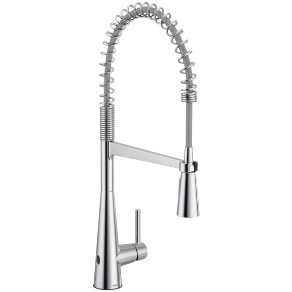 Moen 5925Ew Sleek 1.5 GPM Single Hole Pre-Rinse Pull Down Kitchen Faucet - Chrome