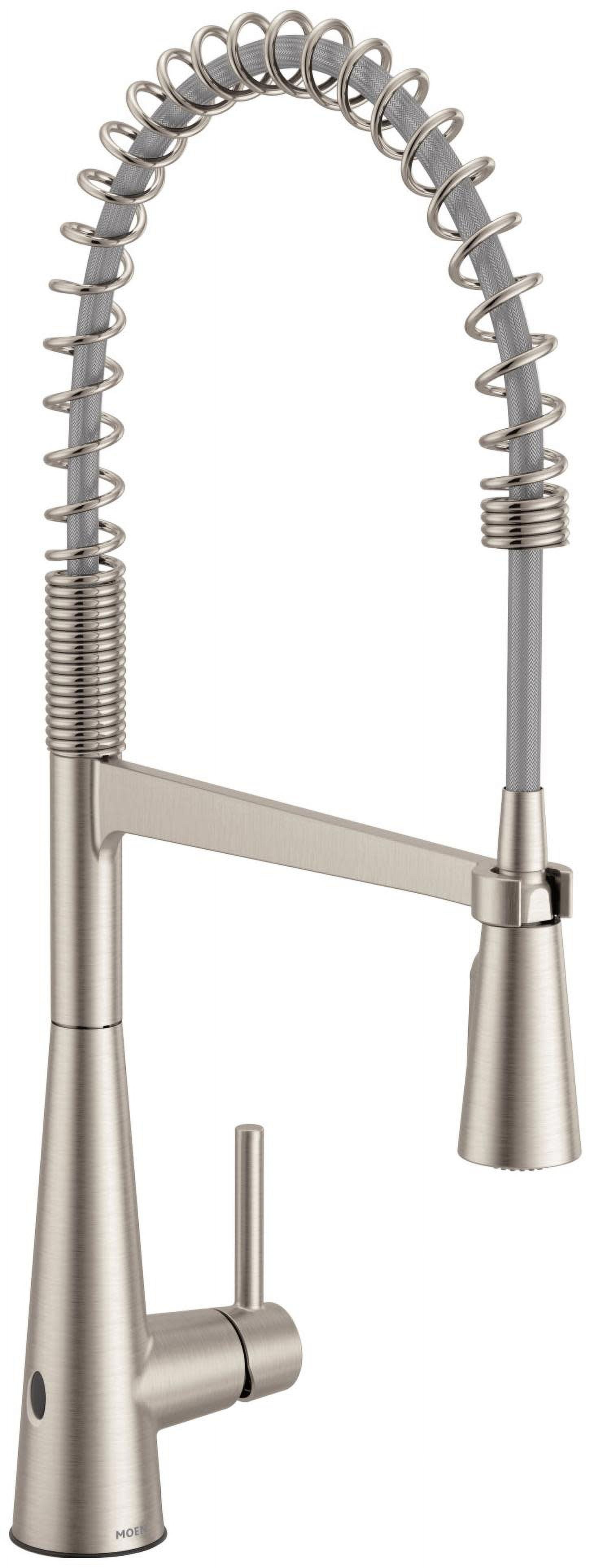 Spot Resist Stainless Steel MotionSense Wave Kitchen Faucet with Pull-out Spray