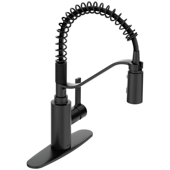 Moen 5926 Genta Lx 1.5 GPM Single Hole Pre-Rinse Pull Down Kitchen Faucet - Black