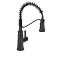 thumbnail image 1 of Moen 5927BL Belfield One-Handle High Arc Pulldown Kitchen Faucet, Matte Black, 1 of 6