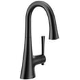 thumbnail image 1 of Moen 6126 Kurv 1.5 GPM Single Hole Pull Down Bar Faucet - Black, 1 of 7