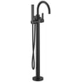 thumbnail image 1 of Moen 615 Brass Matte Black Freestanding Tub Filler Faucet, 1 of 7