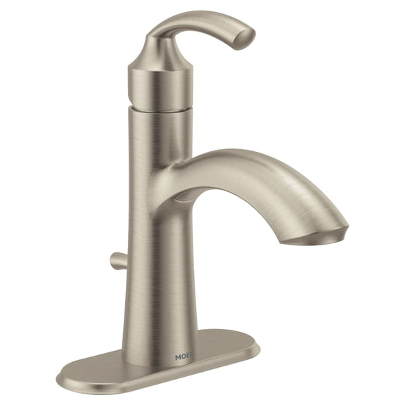 Moen 6170 Glyde 1.2 GPM Single Hole Bathroom Faucet - Nickel