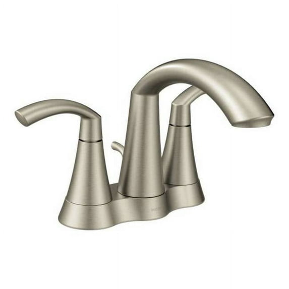 Moen 6172 Glyde 1.2 GPM Centerset Bathroom Faucet - Nickel