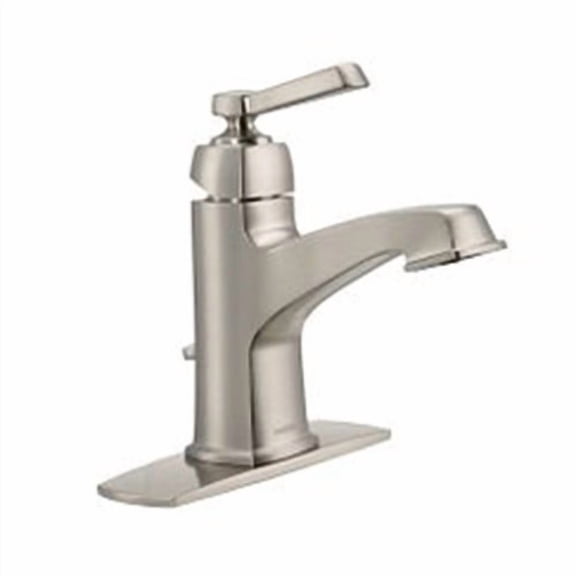Moen 6200SRN Boardwalk Spot Resist Brushed Nickel one-Handle Bathroom Faucet