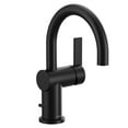 thumbnail image 1 of Moen 6221BL CIA Collection Single Handle Bathroom Sink Faucet, Matte Black, 1 of 8