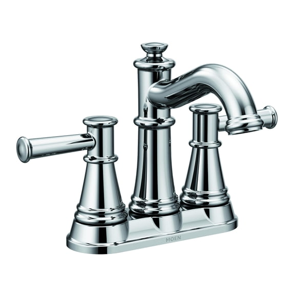 Moen Belfield Chrome Two-Handle Centerset Bathroom Faucet