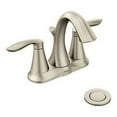 thumbnail image 1 of MOEN 6410BN Eva 4 in. Centerset 2-Handle High-Arc Bathroom Faucet in Brushed Nickel, 1 of 7