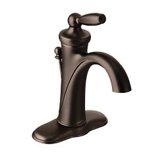 Moen 6600ORB Rubbed Bronze one-handle bathroom faucet - Walmart.com