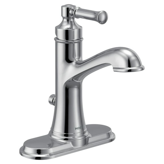Moen 6803 Dartmoor Single Handle Monoblock Bathroom Sink Faucet in Polished Chrome
