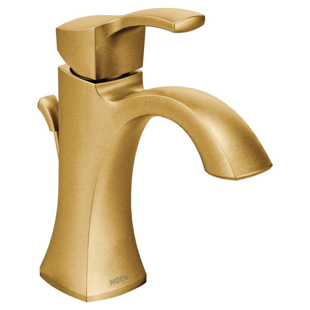 Moen 6903Bg Brushed Gold One-Handle Bathroom Faucet