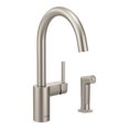 thumbnail image 1 of Moen Align Spot Resist Stainless One-Handle Kitchen Faucet, 1 of 4