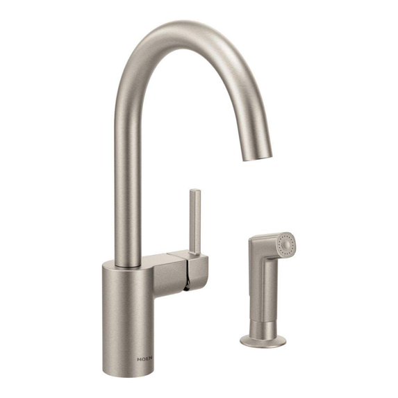 Moen Align Spot Resist Stainless One-Handle Kitchen Faucet