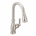 thumbnail image 1 of Moen 7185SRS Brantford 1 Handle Pull-Down Kitchen Faucet Power Spot Resist Stainless, 1 of 11