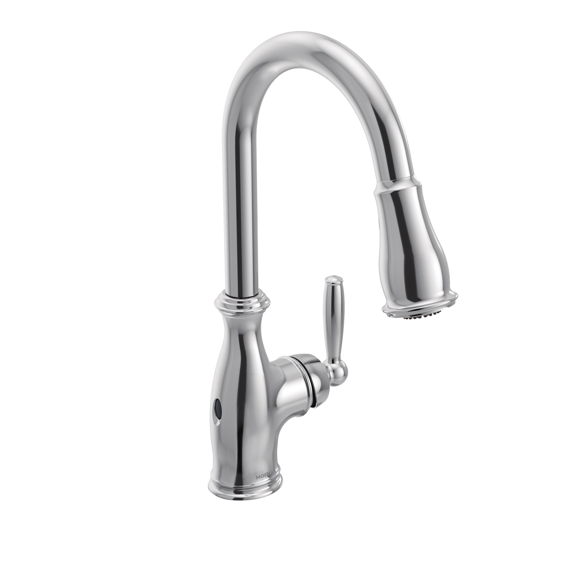 Chrome Pull-Down Spray Single Handle Kitchen Faucet