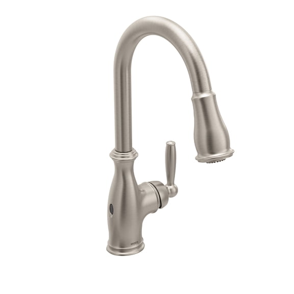 Moen 7185Ewsrs Spot Resist Stainless One-Handle Pulldown Kitchen Faucet