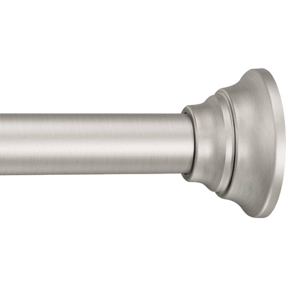 Mr. Clean Moen TR1000BN Shower Rod 44 to 72 Adjustable Straight — Residential Use, Standard Application