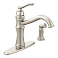 thumbnail image 1 of Moen 7245SRS Belfield Single Handle High Arc Kitchen Faucet w/ Side Spray, 1 of 7
