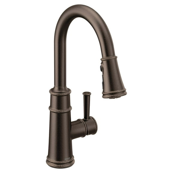 Moen 7260ORB Belfield One-Handle Pulldown Kitchen Faucet Featuring Power Boost and Reflex, Oil Rubbed Bronze