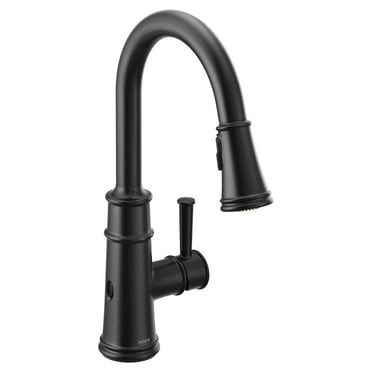 Moen 7260Ew Belfield 1.5 GPM High-Arc Single Handle Kitchen Faucet - Black