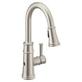 thumbnail image 1 of Moen Belfield Spot Resist Stainless Motionsense Wave Sensor Touchless One Handle Pulldown Kitchen Faucet Featuring Power Clean, 7260EWSRS, 1 of 7