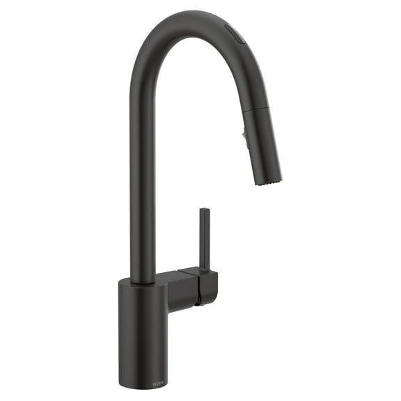 Moen 7565Ev Align Smart Faucet 1.5 GPM Single Hole Pull Down Kitchen Faucet - Black