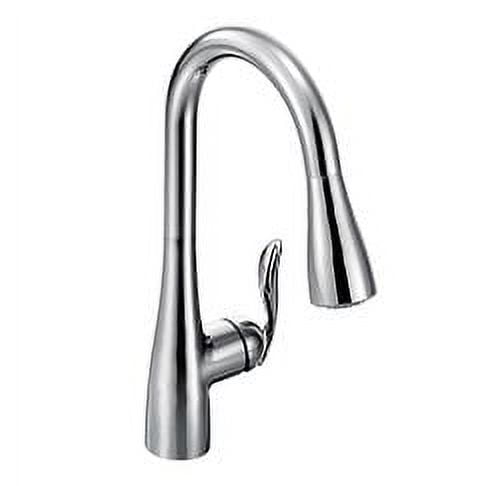 Moen Arbor Chrome One-Handle Pulldown Kitchen Faucet with Power Boost