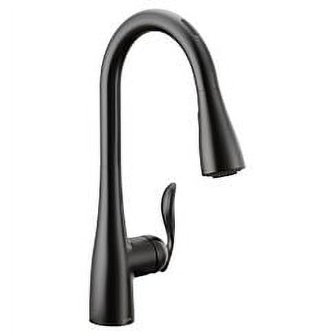 Moen 7594Evbl Matte Black One-Handle Pulldown Kitchen Faucet