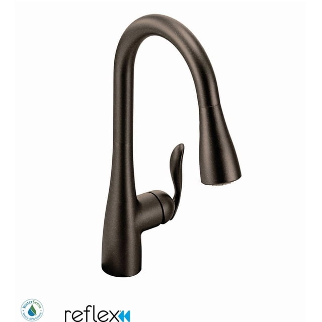 Moen 7594ORB Rubbed Bronze one-handle pulldown kitchen faucet