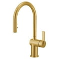 thumbnail image 1 of Moen 7622 Cia 1.5 GPM Single Hole Pull Down Kitchen Faucet - Gold, 1 of 11