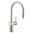 thumbnail image 1 of Moen 7622SRS Cia Single-Handle Pull-Down Sprayer Kitchen Faucet with Power Boost in Spot Resist Stainless, 1 of 7