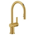 thumbnail image 1 of Moen 7622Ev Cia 1.5 GPM Single Hole Pull Down Kitchen Faucet - Gold, 1 of 7