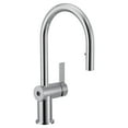 thumbnail image 1 of Moen 7622Ew Cia 1.5 GPM Single Hole Pull Down Kitchen Faucet - Chrome, 1 of 7