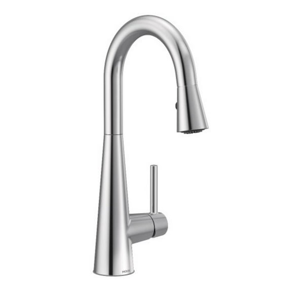 Moen 7664 Brass Chrome Kitchen Faucet