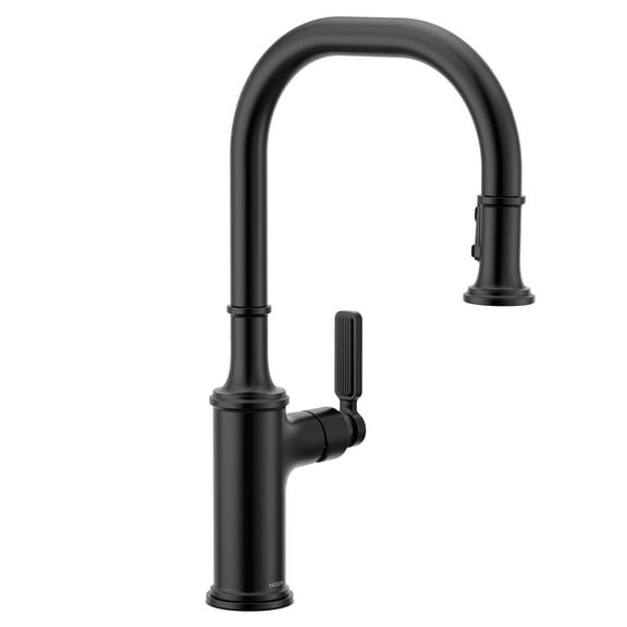 Moen 7770 Smyth 1.5 GPM Single Hole Kitchen Faucet - Black