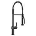 thumbnail image 1 of Moen 7822 Cia 1.5 GPM Pre-Rinse Semi-Professional Pull Down Kitchen Faucet - Black, 1 of 9