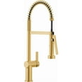 thumbnail image 1 of Moen 7822BG CIA Brushed Gold Pre-Rinse Spring Kitchen Faucet with PowerBoost Pro, 1 of 5