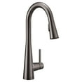 thumbnail image 1 of Moen 7864BLS Sleek Single Handle Pull Down Kitchen Faucet in Black Stainless, 1 of 11