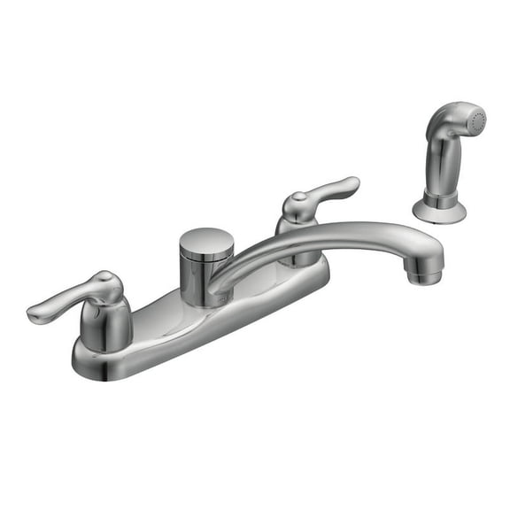 Moen 7907 Chateau 2-Handle Kitchen Faucet in Chrome