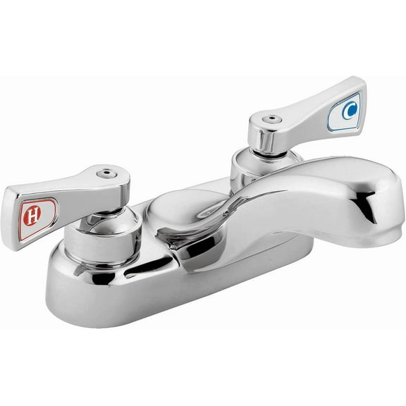 Moen 8210F12 Commercial Two-Handle Lavatory Faucet, Chrome