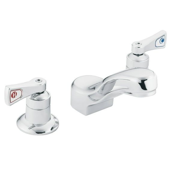 Moen 8224 Double Handle Widespread Bathroom Faucet From The M-Dura Collection (Valve