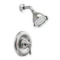 thumbnail image 1 of Moen 82495C Single Handle Posi-Temp Pressure Balanced Shower Faucet, 4-inch Showerhead, Chrome, 1 of 6