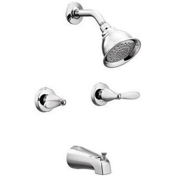 Moen 82602 Tub & Shower Finish Adler 2-Handle 1-Spray Tub and Shower Faucet with Valve in Chrome
