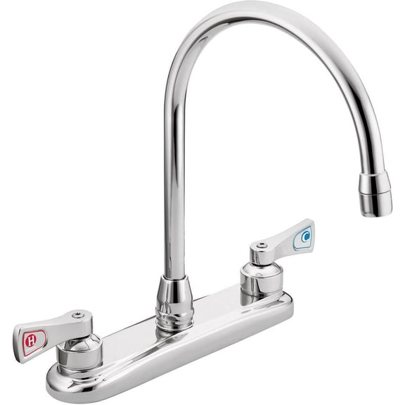 Moen 8287 M-Dura Two Handle Kitchen Faucet in Chrome Plated
