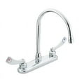 thumbnail image 1 of Moen Commercial Gooseneck Kitchen/Bathroom Faucet, Manual, 4" Mount, 3 Hole 8289, 1 of 2