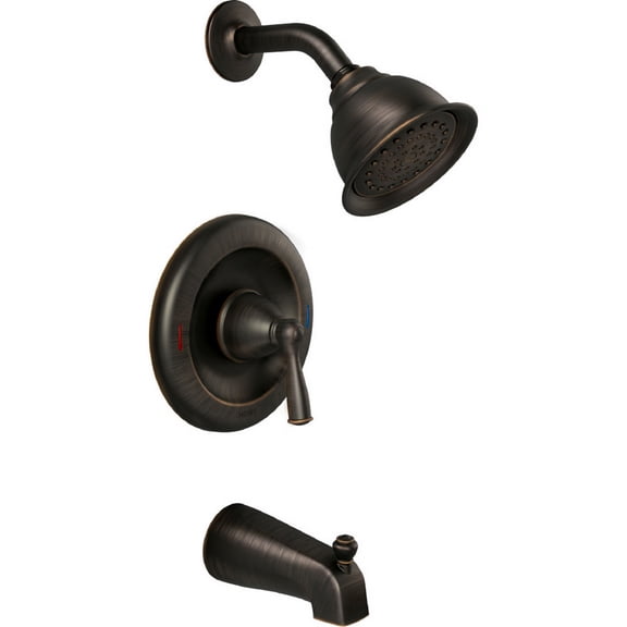 Moen 82910BRB Single Handle Posi-Temp Tub and Shower Valve Trim, Mediterranean Bronze