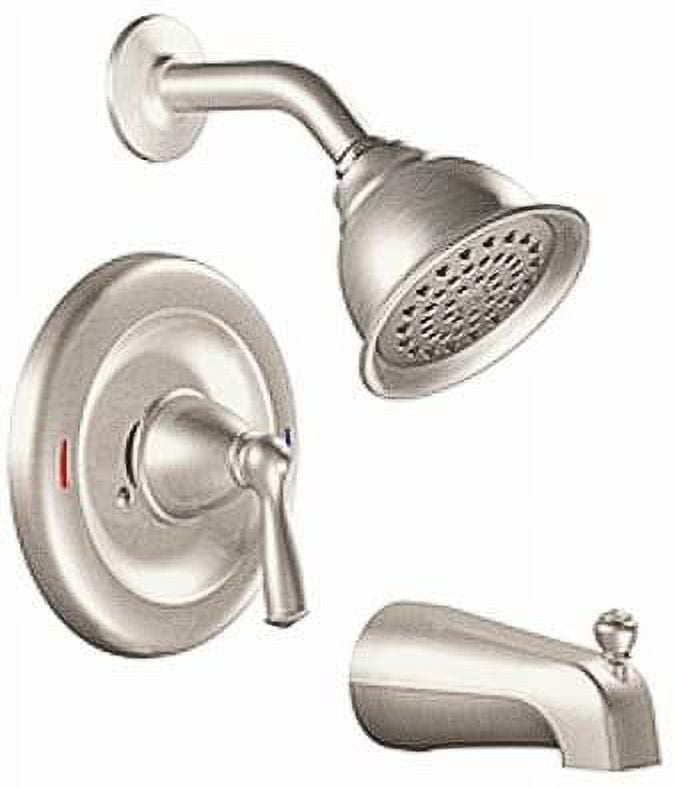 Moen 82910SRN Banbury Tub/Shower Faucet Handle, Spout & Showerhead ...